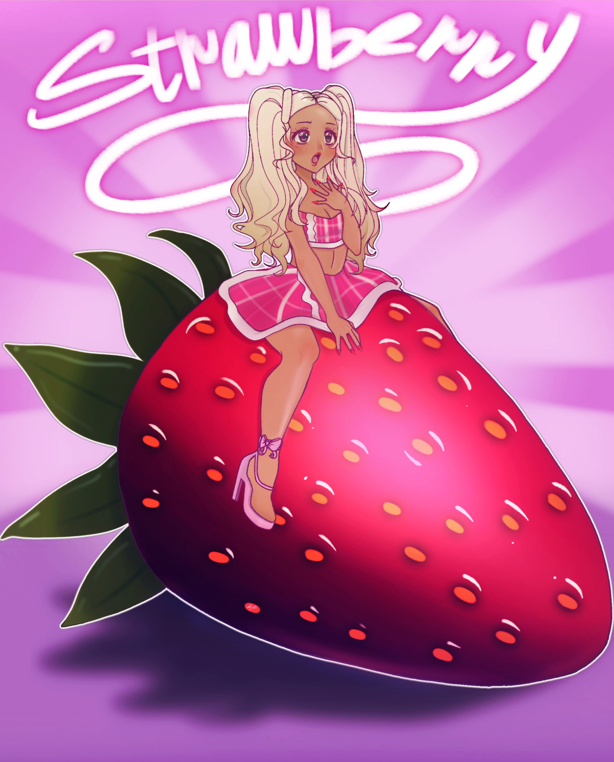 Get real up inside it, wanna taste the STRAWBERRY? 🍓 